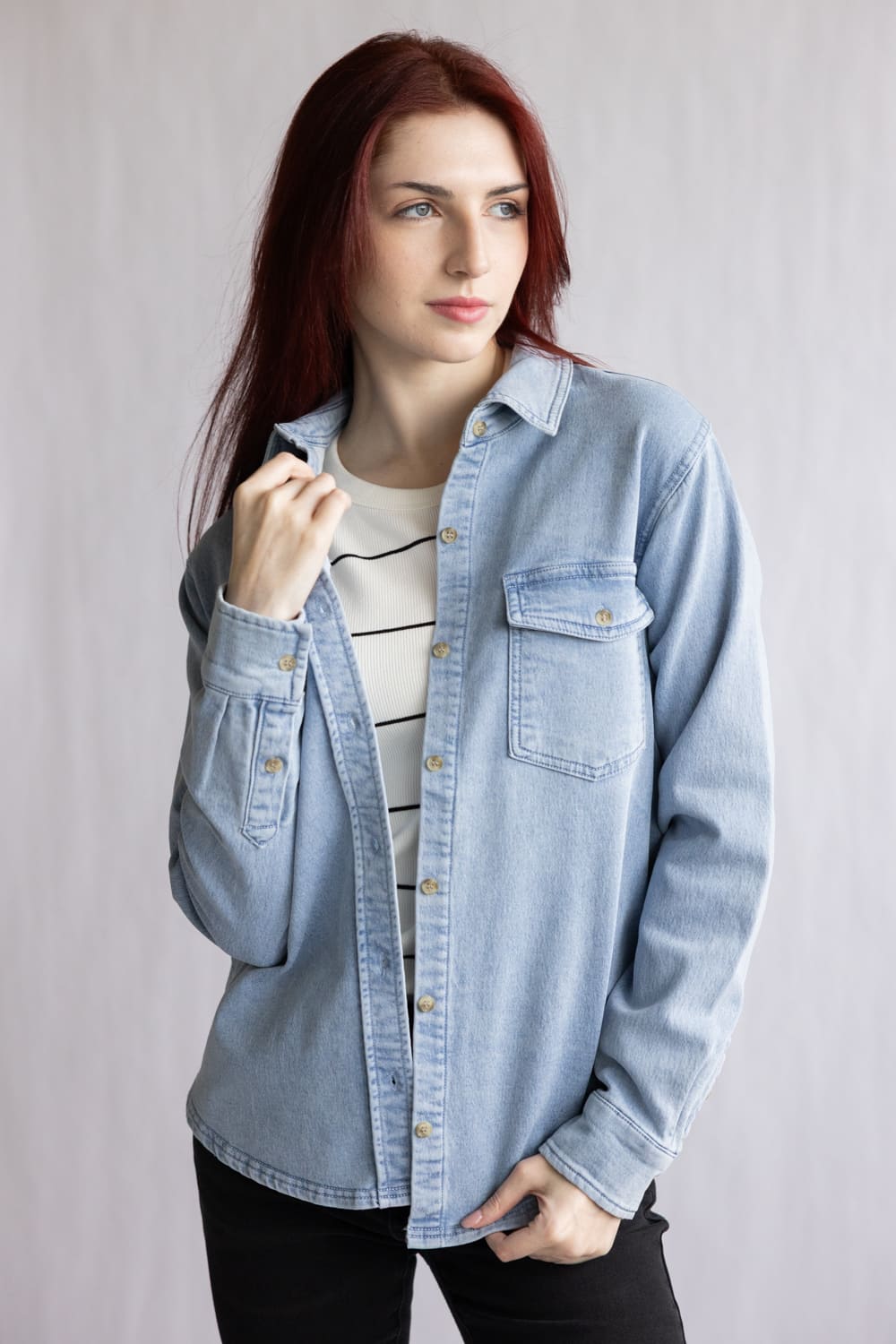 Thread & Supply Rylee Shirt for Women in Denim