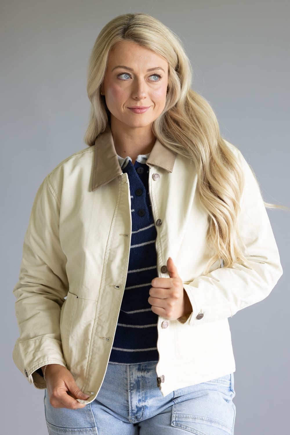 Thread & Supply Zola Jacket for Women in Ecru