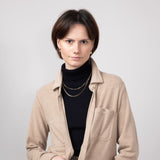 Thread & Supply Lewis Soft Luxe Button Up Shirt for Women in Warm Taupe
