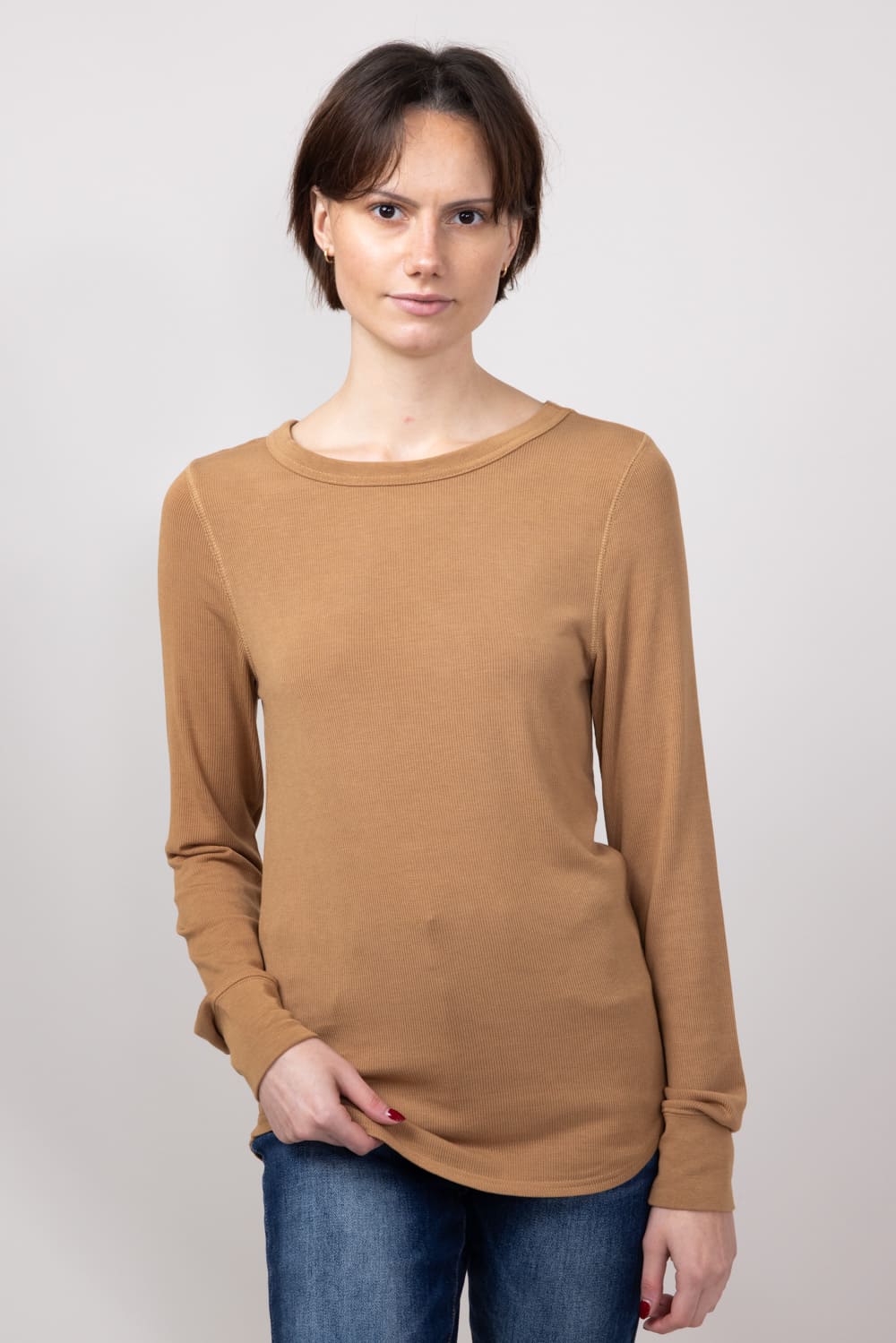 Thread & Supply Stacy Shirt for Women in Toasted Coconut