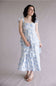 Blu Pepper tiered floral maxi dress blue multi