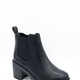 Top Moda Bianca Lug Booties for Women in Black | BIANCA66-BLACK