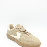 Top Moda Remus Raffia Sneakers for Women in Taupe