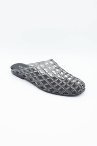 Top Moda Solar Jellie Slide Sandals for Women in Black
