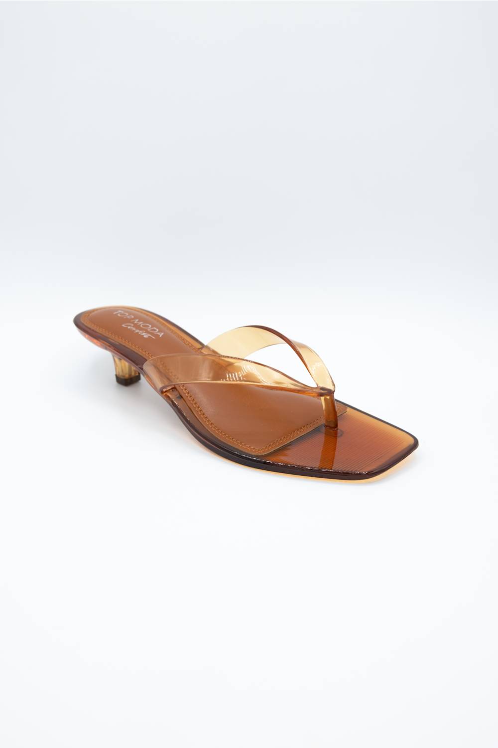 Top Moda Violet Jellie Kitten Heels for Women in Tan