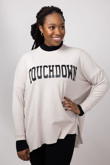 Touchdown Sweater for Women in Warm Grey