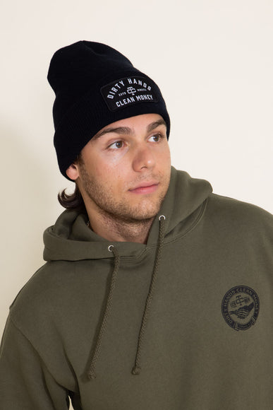Troll Co. Classic Beanie for Men in Black