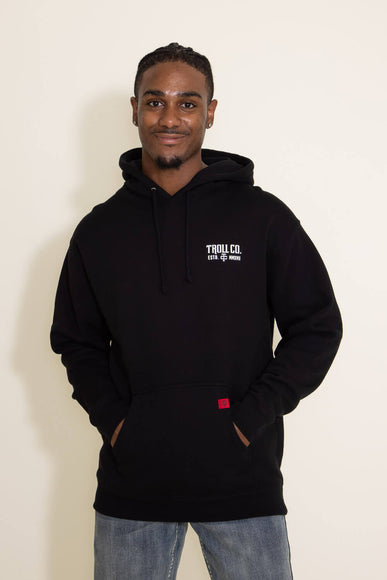 Troll Co. Pay Me Hoodie for Men in Black