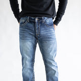 True Luck Afton Bootcut Stretch Jeans for Men