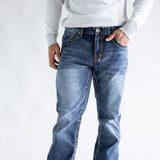 True Luck Dow Bootcut Stretch Jeans for Men