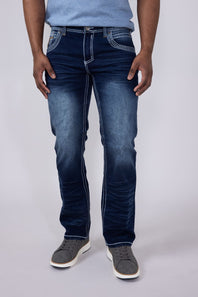 True Luck Livingston Bootcut Stretch Jeans for Men