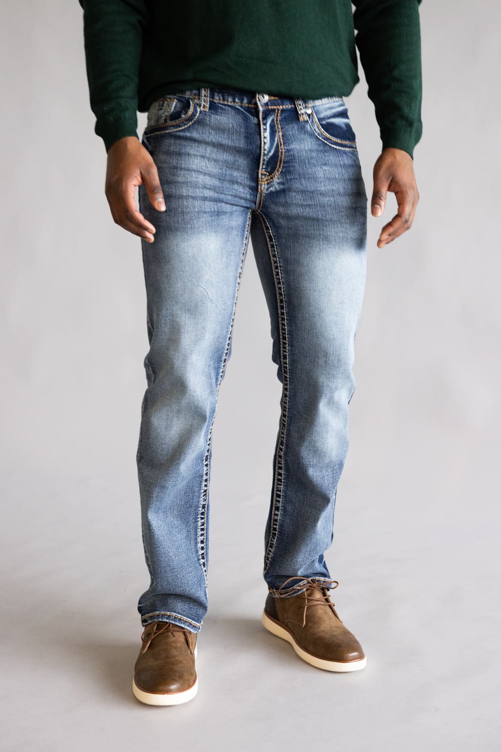 True Luck Lucian Bootcut Jeans for Men | TL24112604 – Glik's