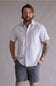 Union Lennox slub cotton button up shirt thistle