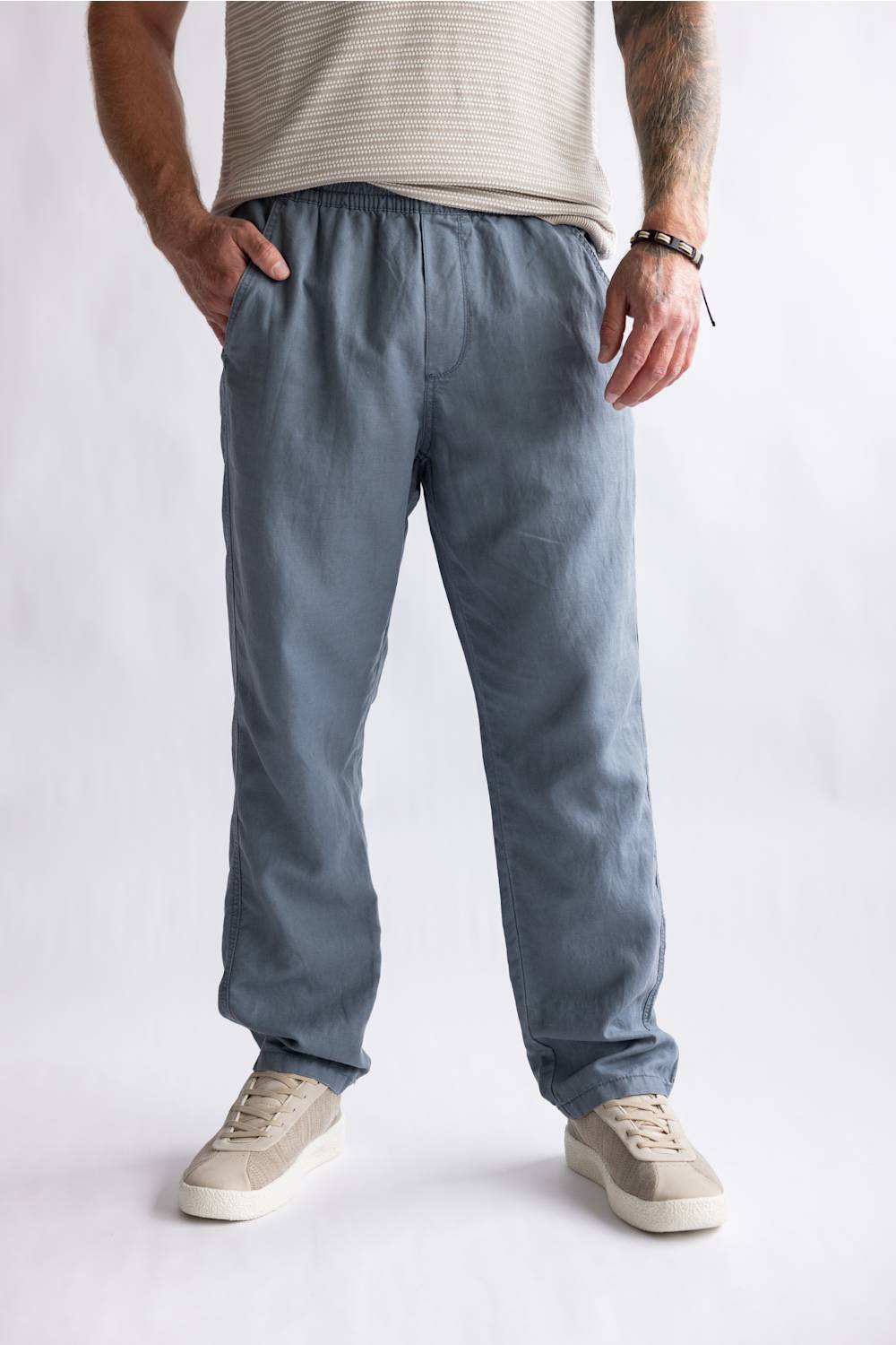 Union Pacifica Linen Pants for Men in Gravity