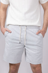 Union Paloma Seersucker 8” Shorts for Men in White | H181K2T