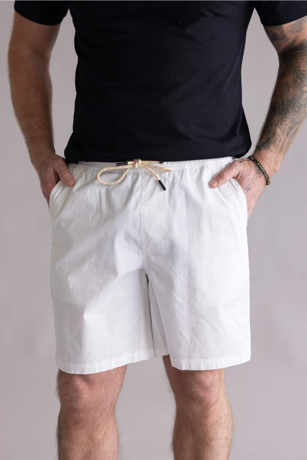 Union Sunsational 8” Shorts for Men in White