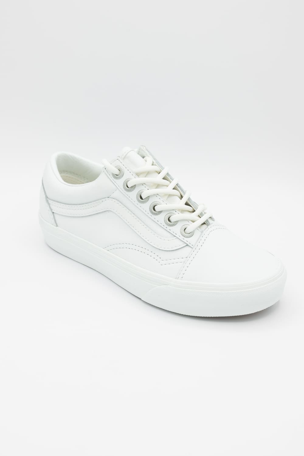 Vans Old Skool Leather Sneakers in White