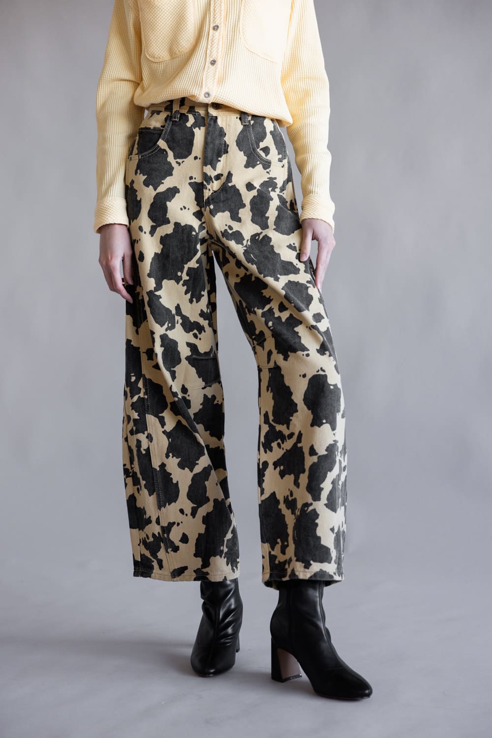 001-VERY-J-COW-PRINT-BARREL-DENIM-PANT-IN-TAUPE-COW-NP70891-TAUPECOW