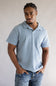 Rhythm Vintage Terry Polo Shirt for Men in Blue