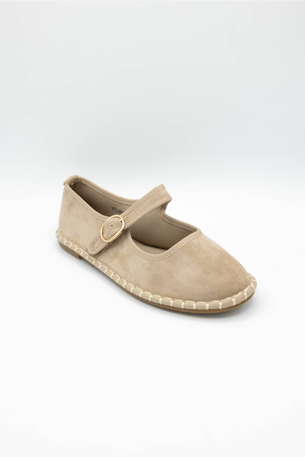 Berness Volante Suede Mary Janes Flats for Women in Beige