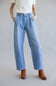 Vervet High Rise Pleated Barrel Jeans for Women