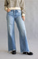 Vervet Low Rise Distressed Wide Flare Jeans for Women | T7473