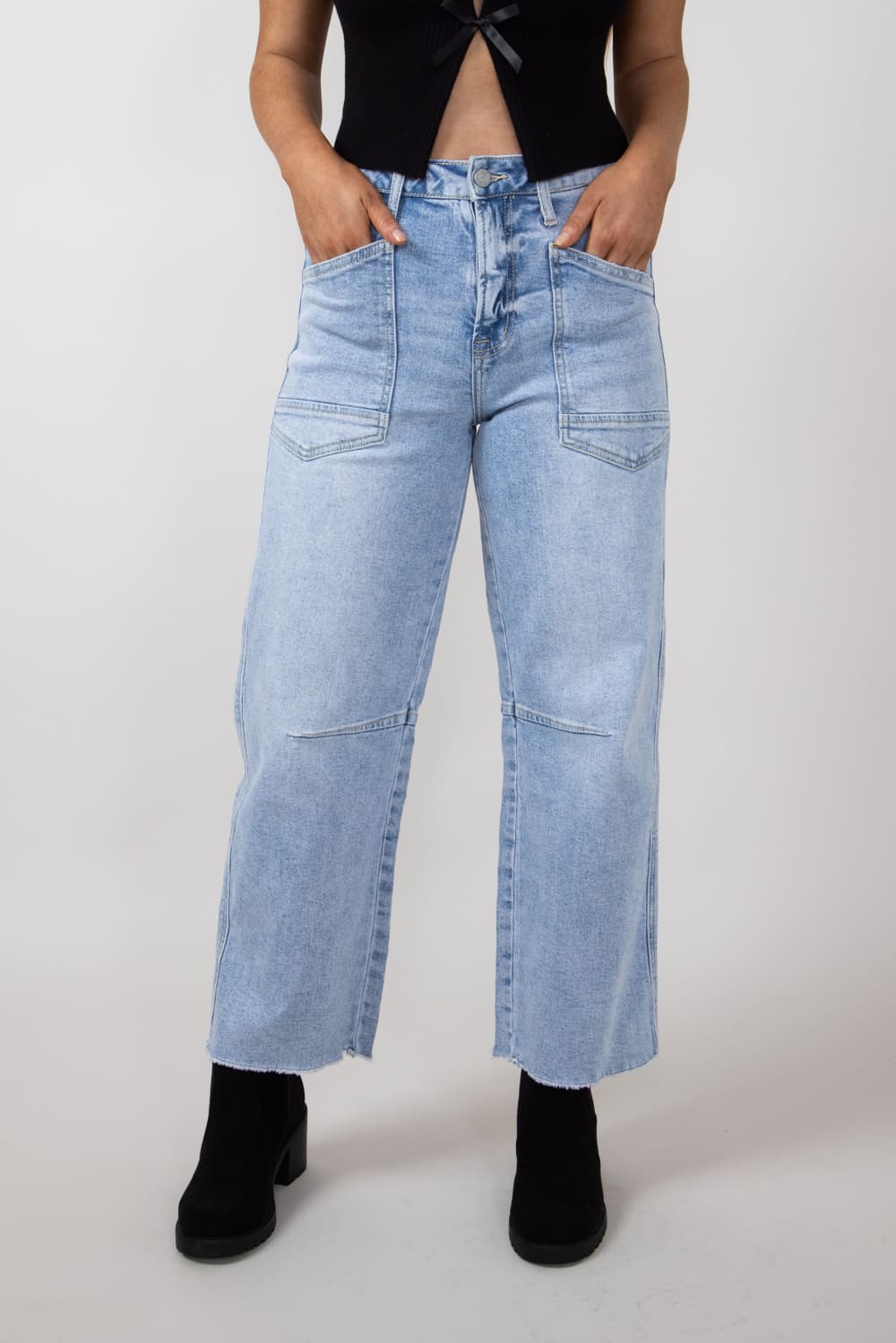 最安値BELVET Baggy rigid denim L Men's Baggy Jean | Men's Bottoms | Abercrombie.com