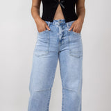 Vervet High Rise Baggy Barrel Jeans for Women