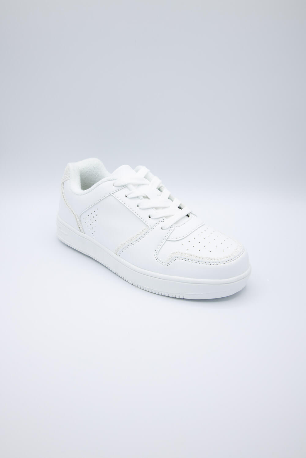 001 Very G BB Low Sparkle Sneakers for Women in White VGSP0189 WHITE