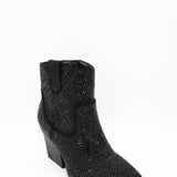 Very G Maze Stone Cowboy Booties for Women in Black