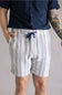 Vintage Summer Basketweave Shorts for Men in Sand