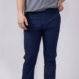 Vintage Summer Perf Flex Pants for Men in Navy
