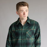 Weatherproof Vintage Faux Wool Unlined Shirt for Men in Green