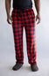 Weatherproof Vintage Silky Lounge Pants for Men in Red Plaid