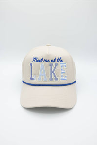 Meet Me at the Lake Trucker Hat in Beige