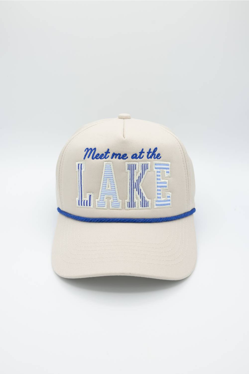 Meet Me at the Lake Trucker Hat in Beige
