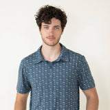 WearFirst Knit Dry Martini Shirt for Men in Orion Blue