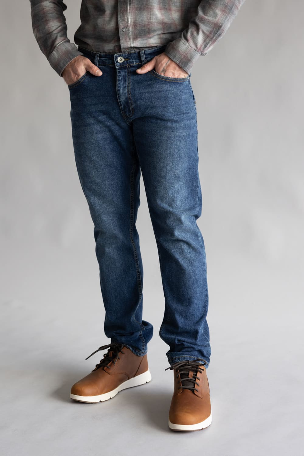 Weatherproof Vintage Athletic Jeans for Men in Riverstone