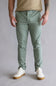 Weatherproof Vintage Flat Front Chino Pants for Men in Hillside Green