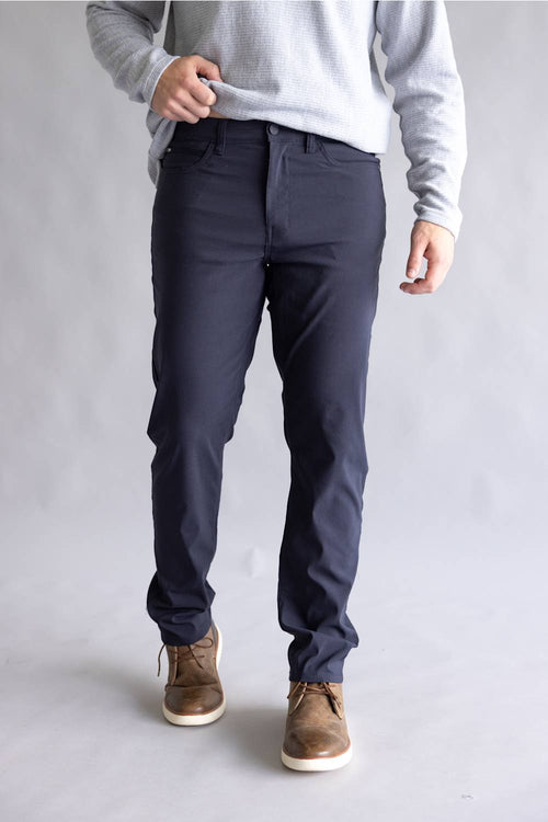 Weatherproof Vintage Momentum 5 Pocket Pants for Men in Deep Navy