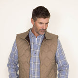 Weatherproof Vintage Quilted Vest for Men in Khaki