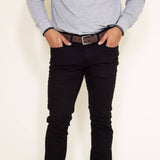 Weatherproof Vintage Straight Fit Jeans for Men in Black