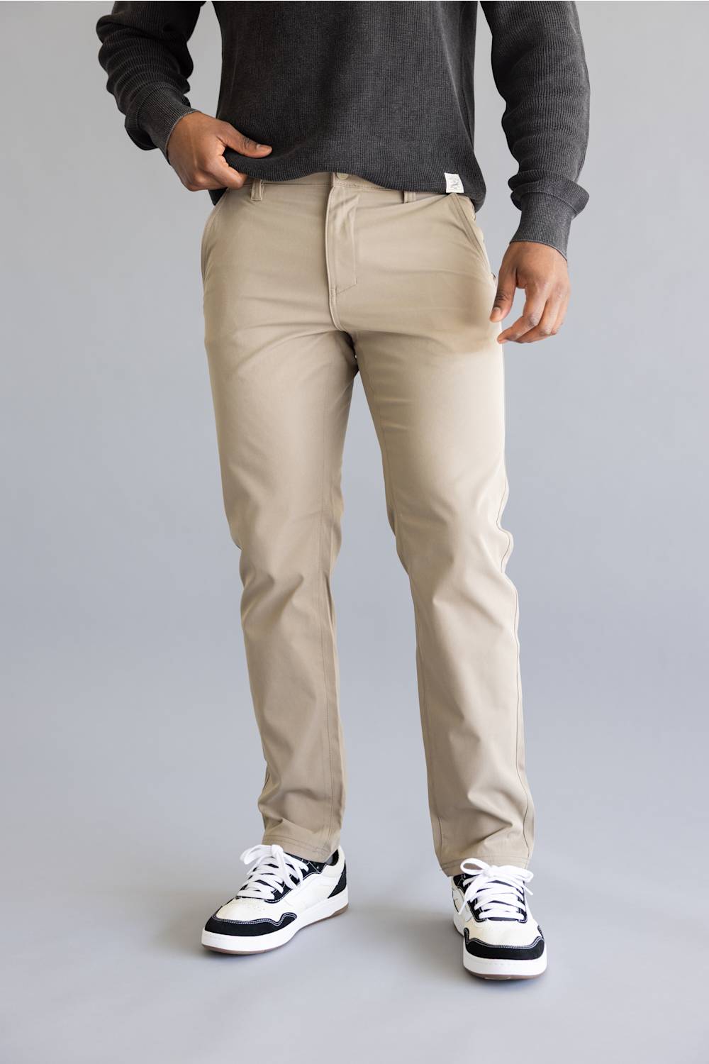 Weatherproof Vintage Tech Utility Pants for Men in Light Oak