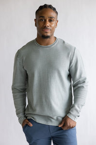 Weatherproof Vintage Twill Stonewash Roll Neck Sweater for Men in Flint