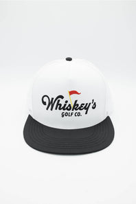 Whiskey Bent Golf Co Trucker Hat for Men in White