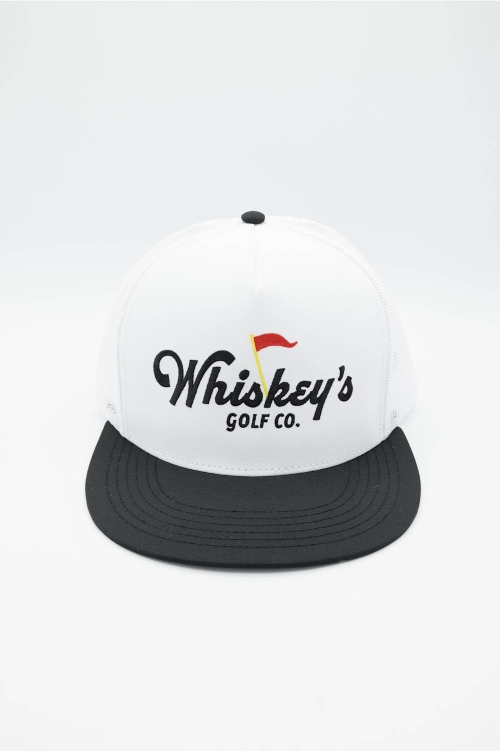 Whiskey Bent Golf Co Trucker Hat for Men in White