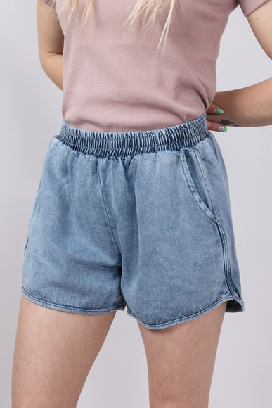 Wishlist Pull On Washed Denim Shorts for Women