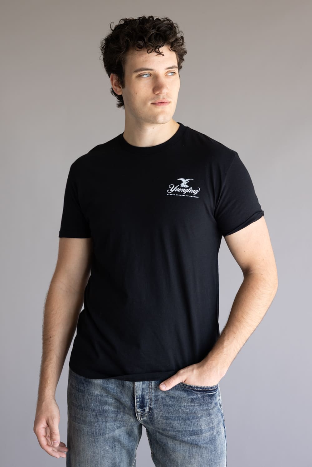 Yuengling Neon Logo T-Shirt for Men in Black