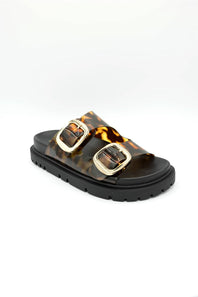 MIA Gen Jelly Slide Sandals for Women in Tortoise