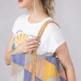  Isla Jute Tote Bag in Multi 